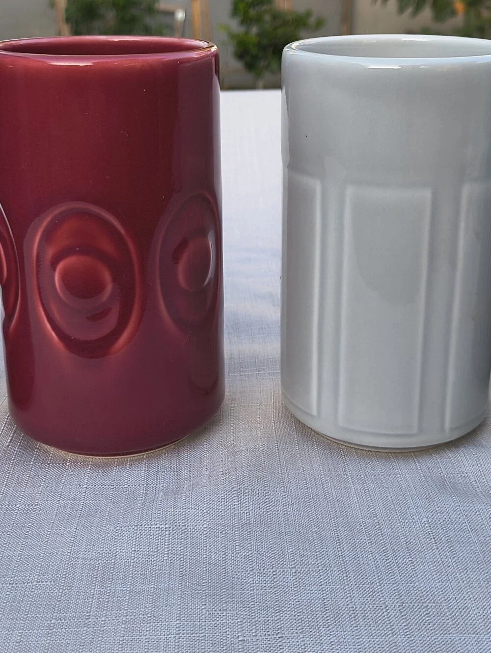 Set of 4 IKEA Sweden Frekvens Collection Tiki Mugs by Maria Vinka